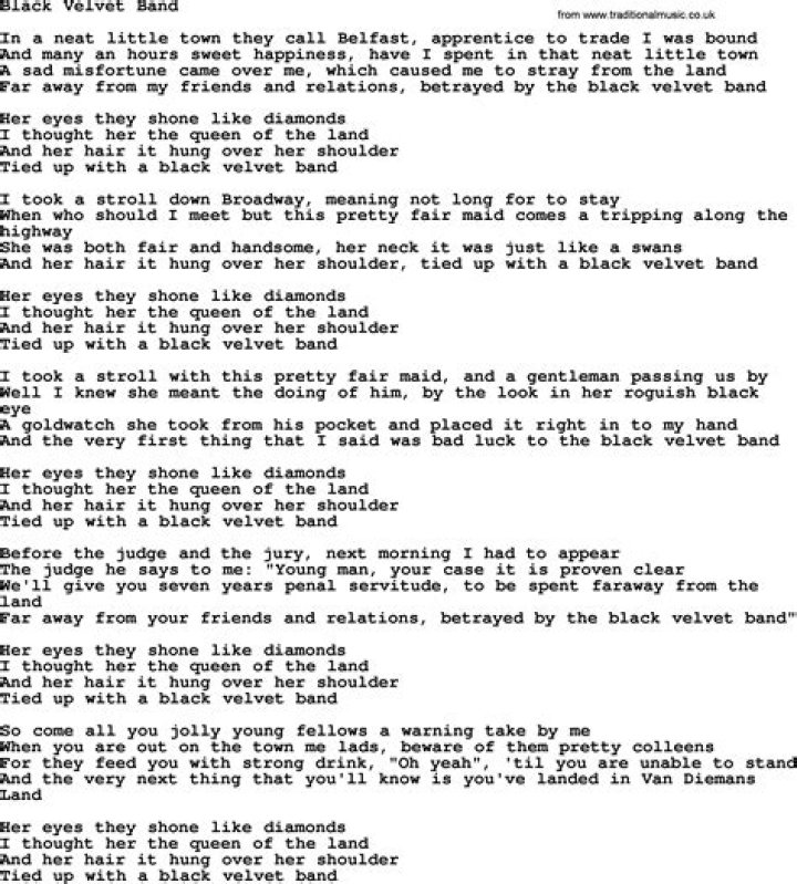 Black Velvet Lyrics | - VibeJolt